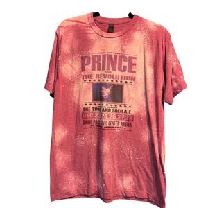 Prince and the Revolution Tee Size Large Pink Purple